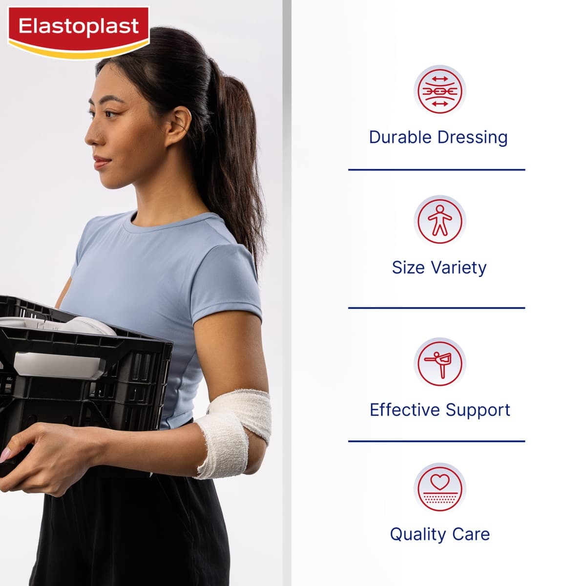 Thumbnail Elastoplast Medium Weight Crepe Bandage Unstretched 5cm x 1.6m Roll