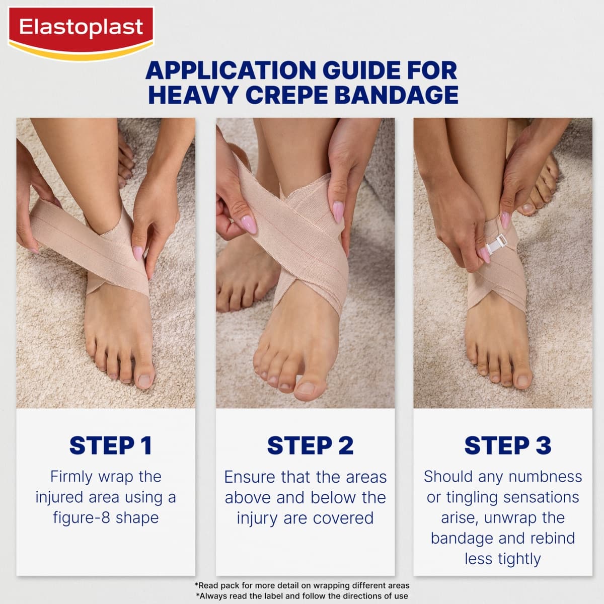 Thumbnail Elastoplast Heavy Weight Crepe Bandage Unstretched 7.5cm x 2.3m Roll