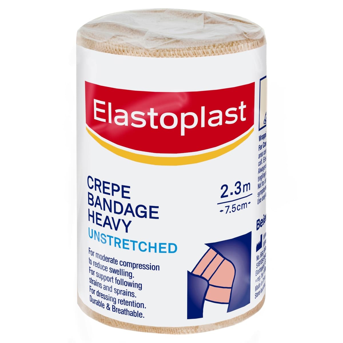 Thumbnail Elastoplast Heavy Weight Crepe Bandage Unstretched 7.5cm x 2.3m Roll