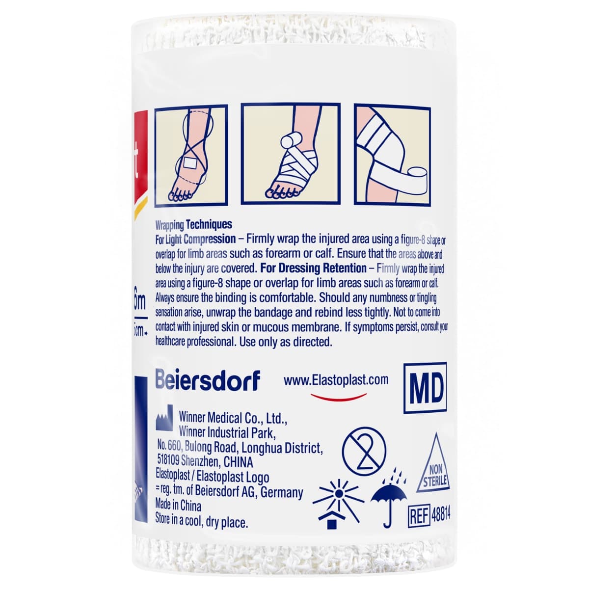 Thumbnail Elastoplast Medium Weight Crepe Bandage Unstretched 7.5cm x 1.6m Roll