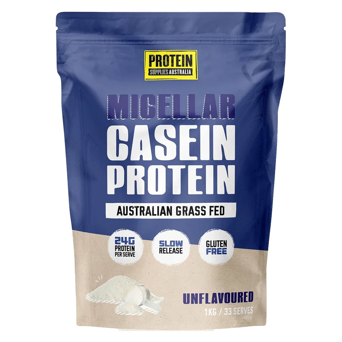 Thumbnail Protein Supplies Australia Micellar Casein Unflavoured 1kg