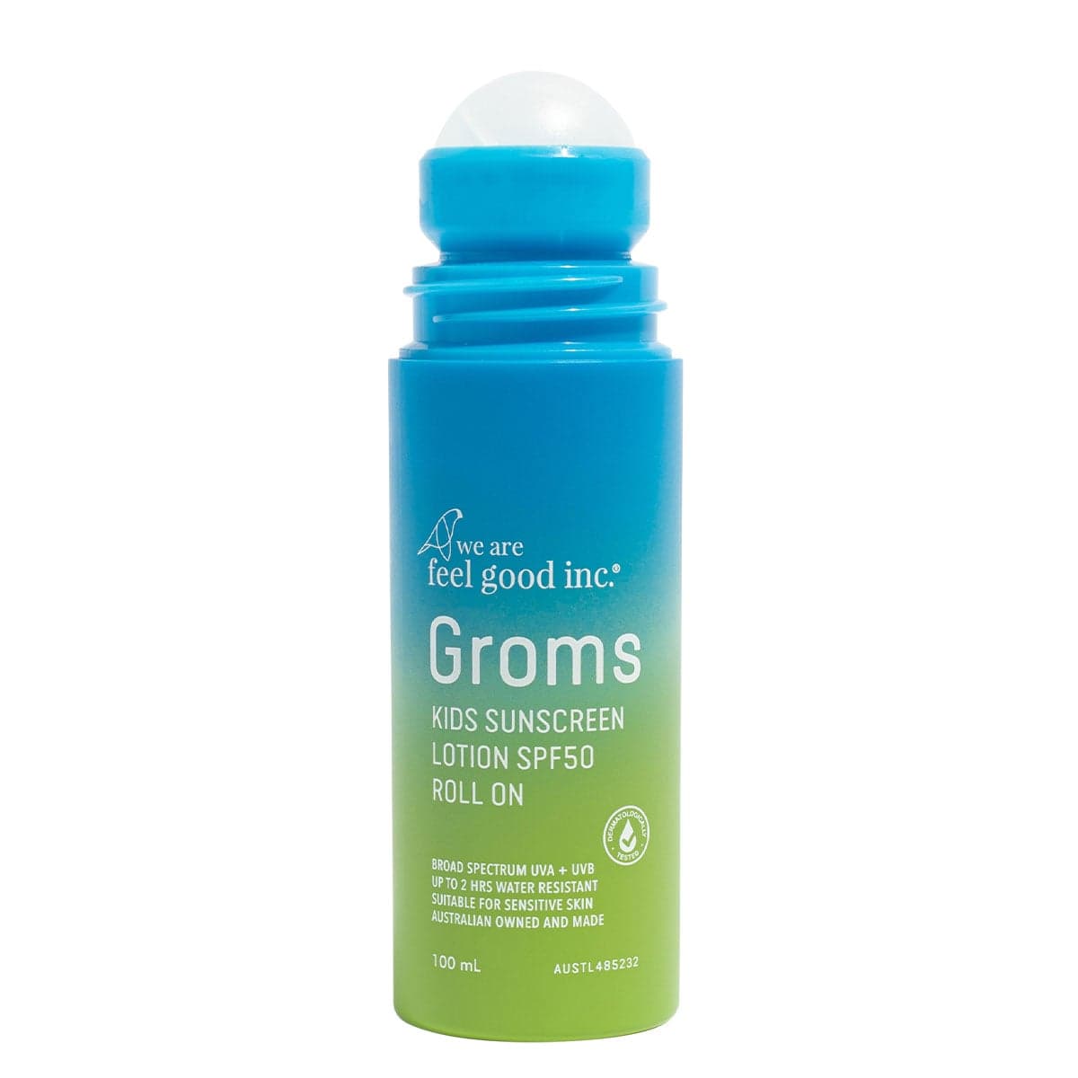 Thumbnail We Are Feel Good Inc. Groms Kids Sunscreen Lotion SPF50 Roll On 100ml