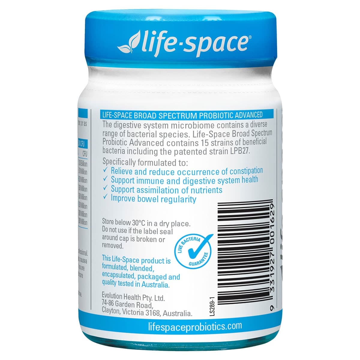Thumbnail Life-Space Broad Spectrum Probiotic Advanced 60 Capsules