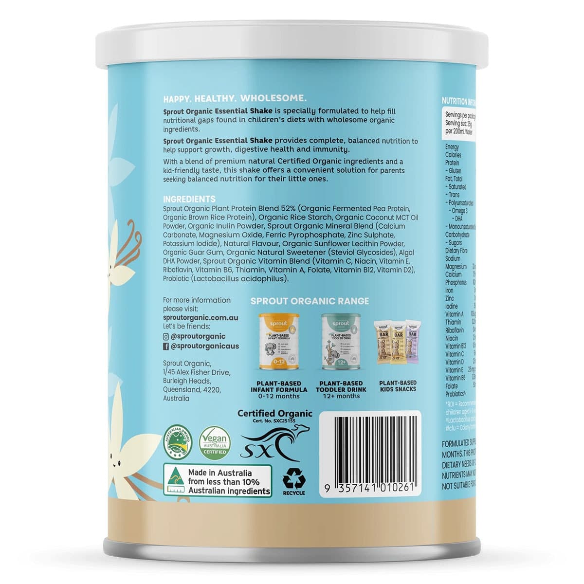 Thumbnail Sprout Organic Kids Essential Shake Vanilla 700g