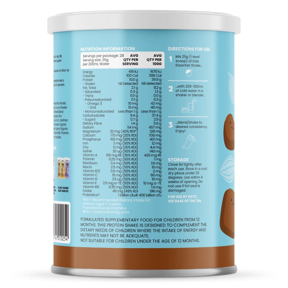 Thumbnail Sprout Organic Kids Essential Shake Chocolate 700g