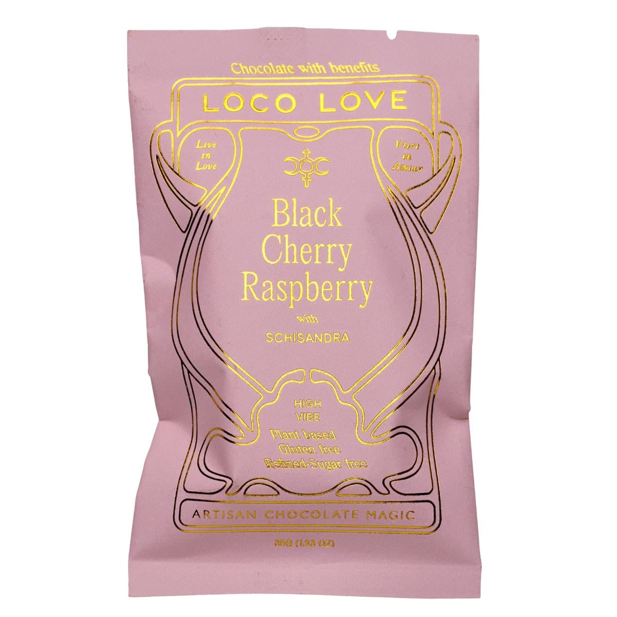 Thumbnail Loco Love Twin Black Cherry Raspberry Chocolate Bar 70g