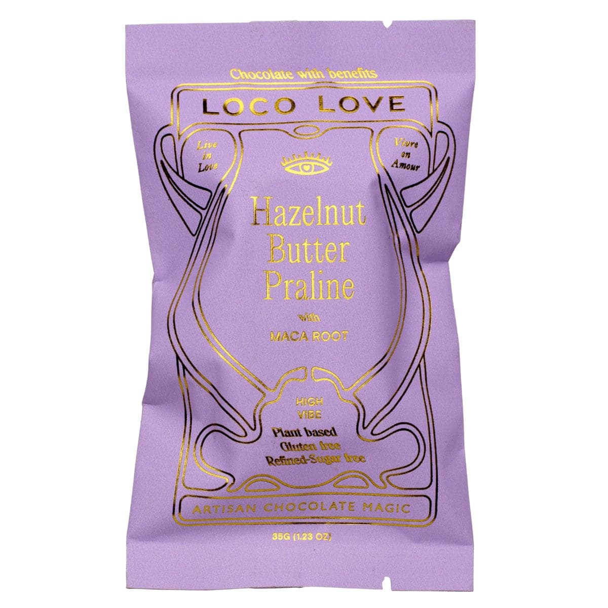 Thumbnail Loco Love Twin Hazelnut Praline Chocolate Bar 70g