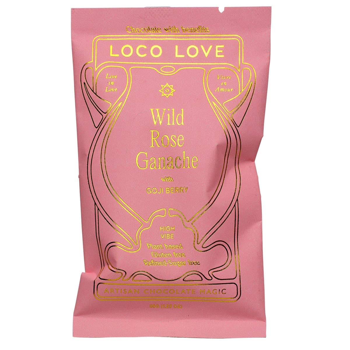 Thumbnail Loco Love Twin Wild Rose Ganache Chocolate Bar 70g