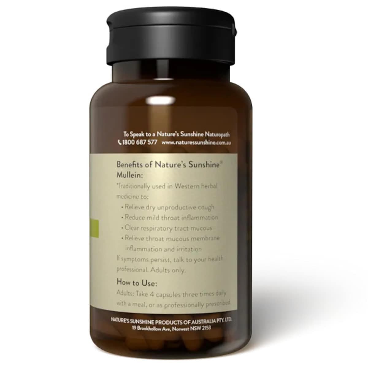 Thumbnail Nature's Sunshine Mullein 300mg 100 Capsules