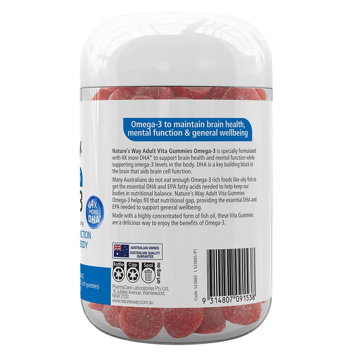 Thumbnail Nature's Way Adult Vita Gummies Omega-3 - 100 Pack