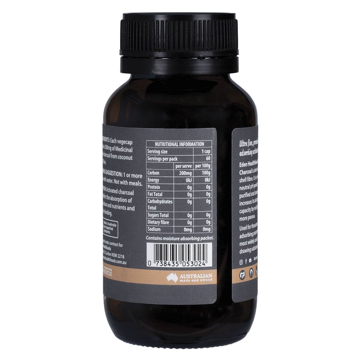 Thumbnail Eden Healthfoods Activated Charcoal 60 Capsules