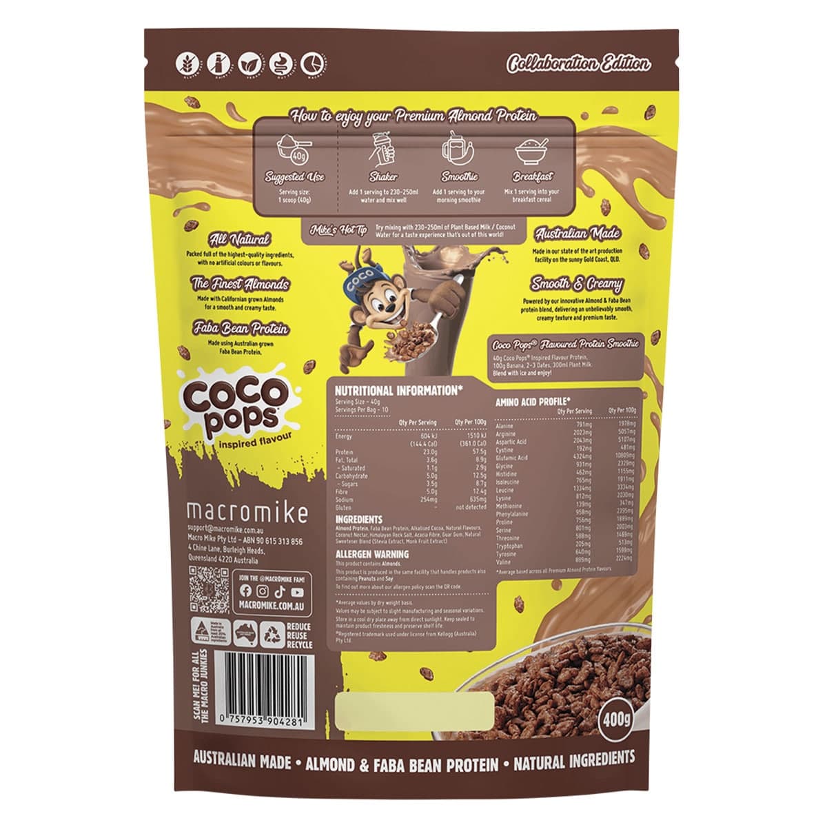 Thumbnail Macro Mike x Kellogg's Almond Protein Coco Pops Inspired 400g