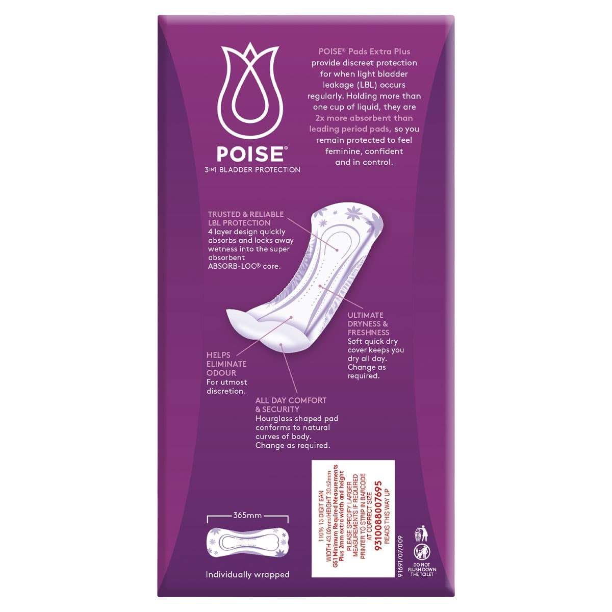 Thumbnail Poise Pads Extra Plus 10 Pack