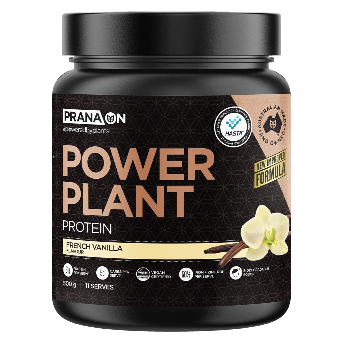 Thumbnail Pranaon Power Plant Protein French Vanilla 500g