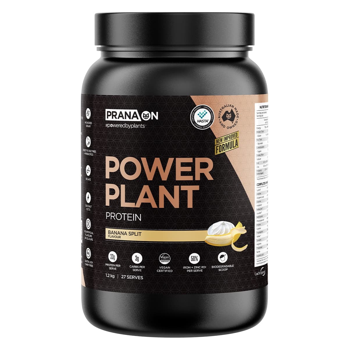 Thumbnail Pranaon Power Plant Protein Banana Split 1.2kg