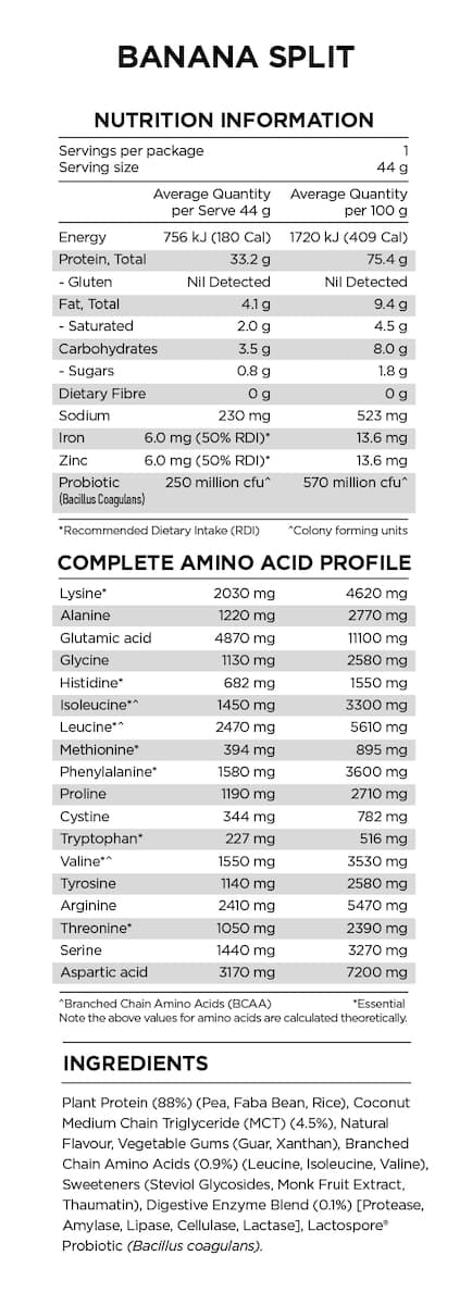 Thumbnail Pranaon Power Plant Protein Banana Split 1.2kg