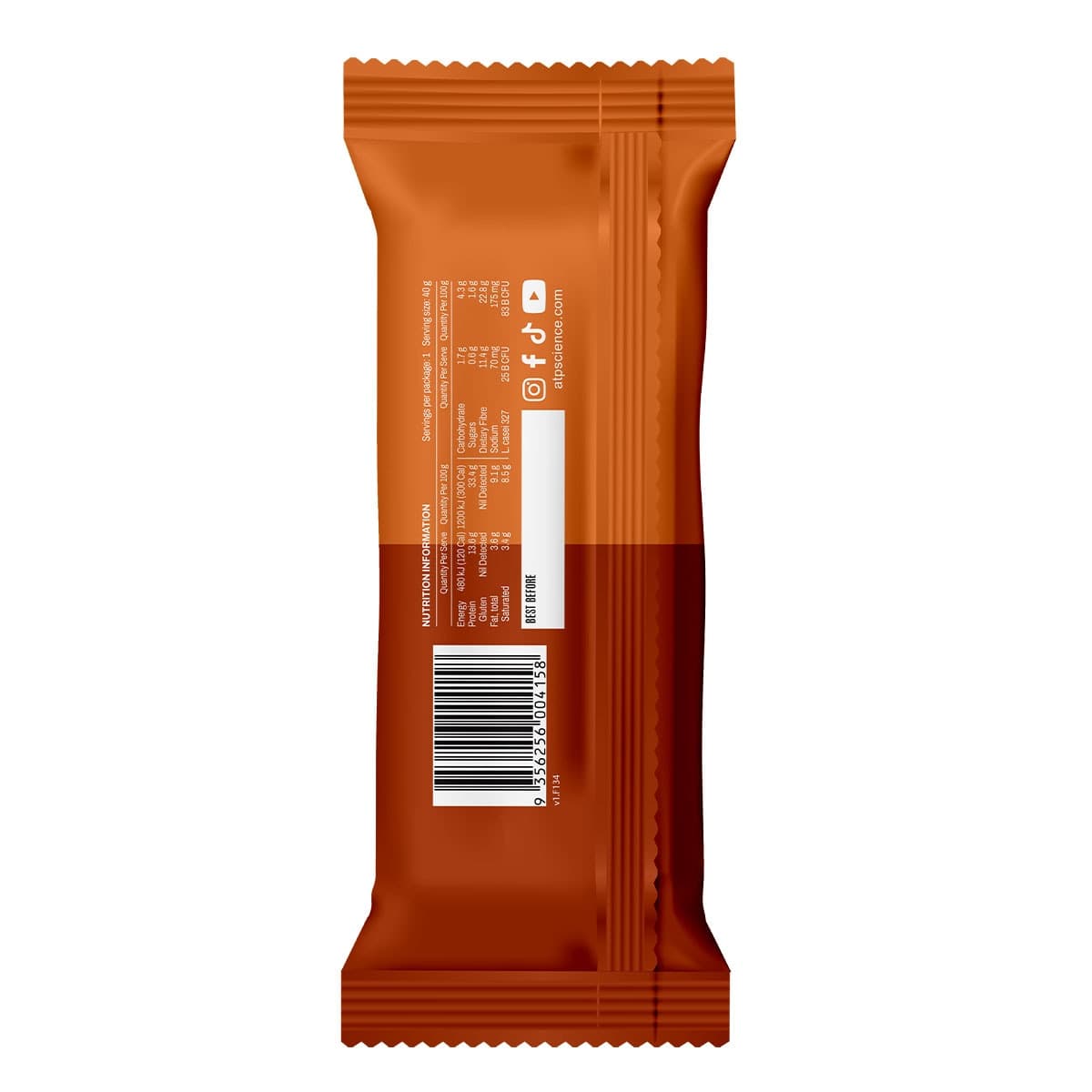 Thumbnail ATP Science Gutright Microbiotic Blend Choc Orange Bar 40g