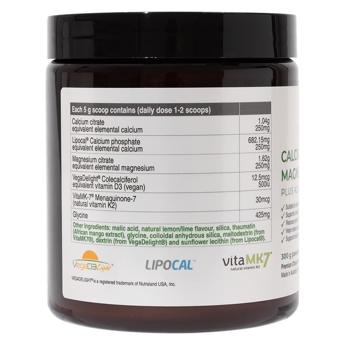 Thumbnail NaturoBest Calcium & Magnesium Plus K2 & D3 300g