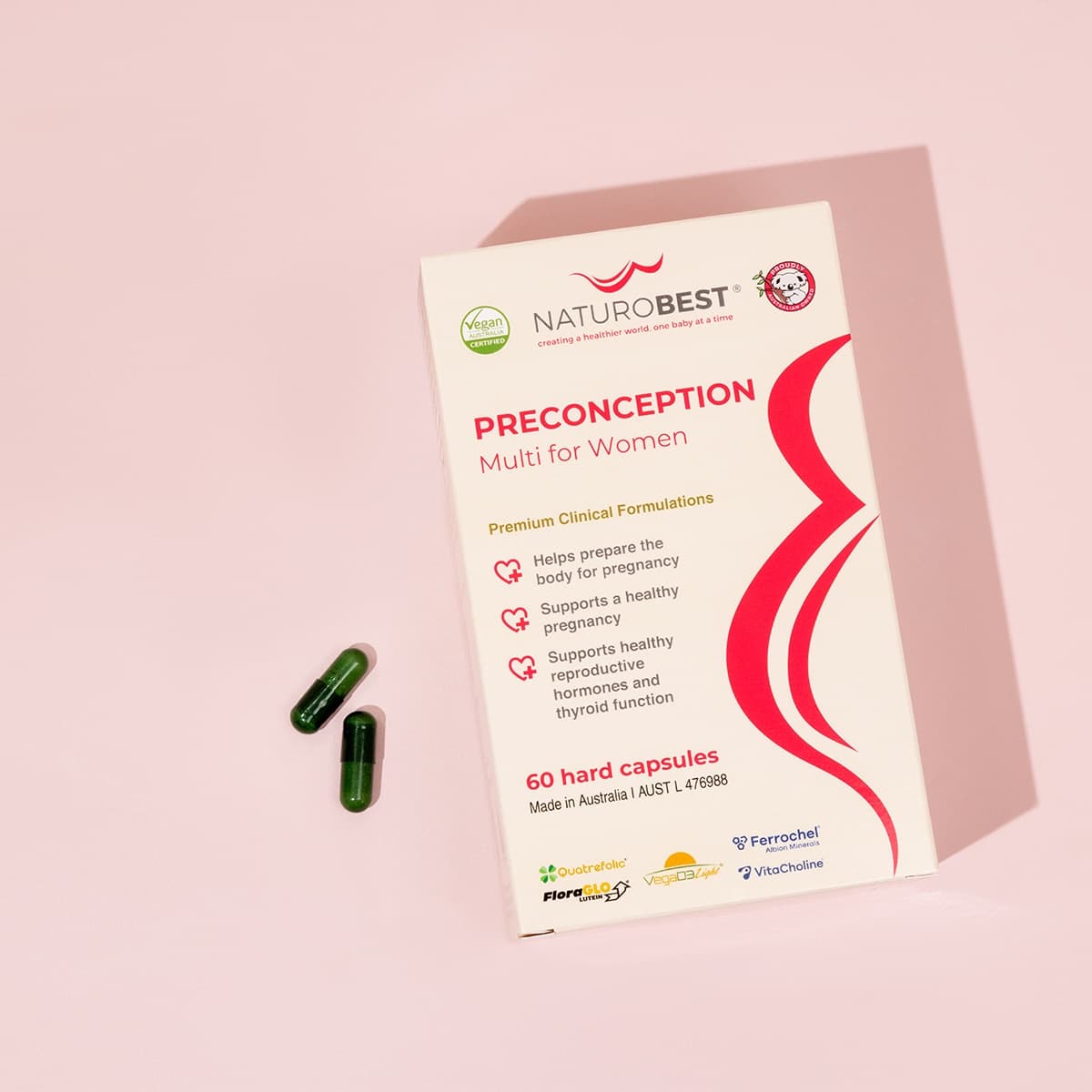 Thumbnail NaturoBest Preconception Multi for Women 60 Capsules