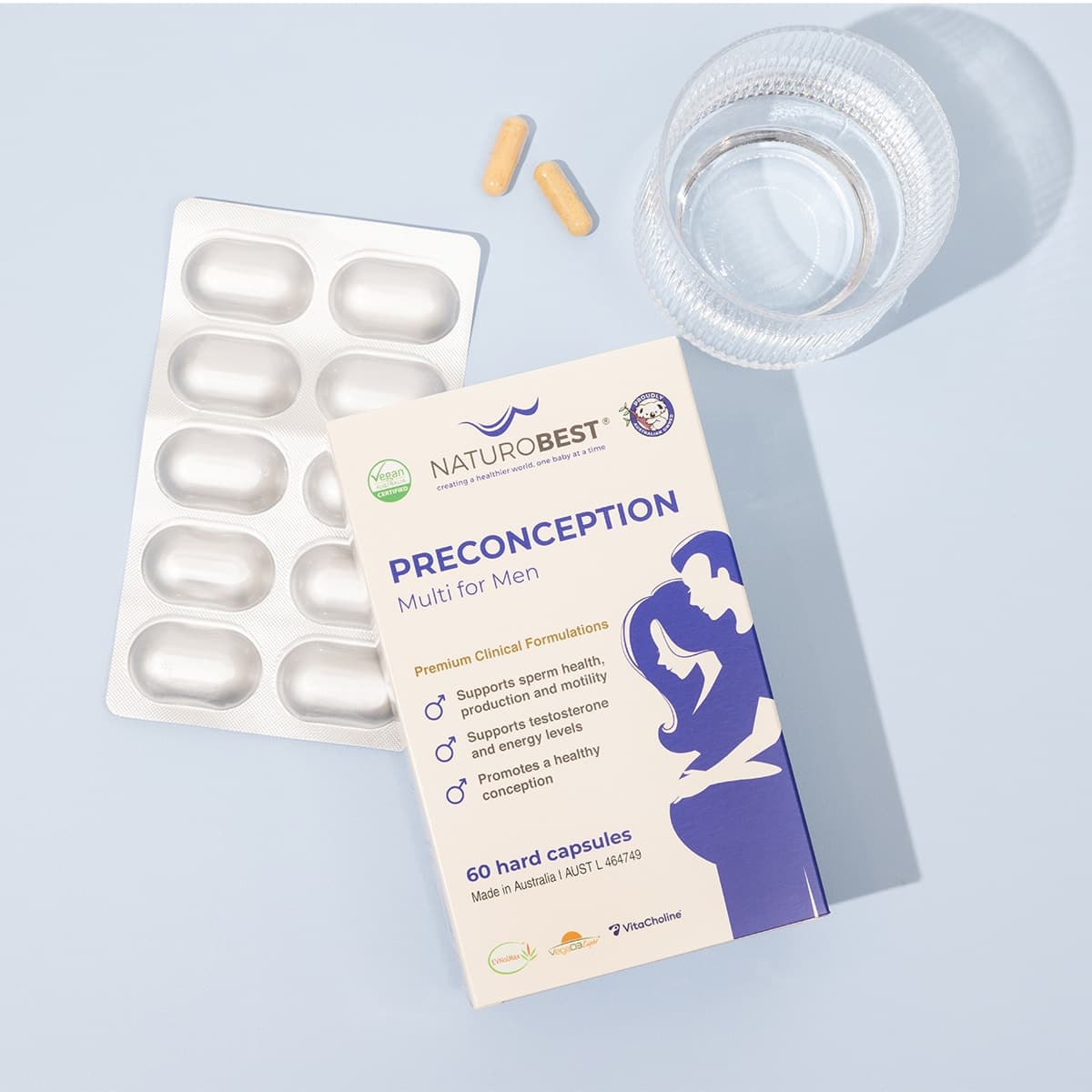 Thumbnail NaturoBest Preconception Multi for Men 60 Capsules