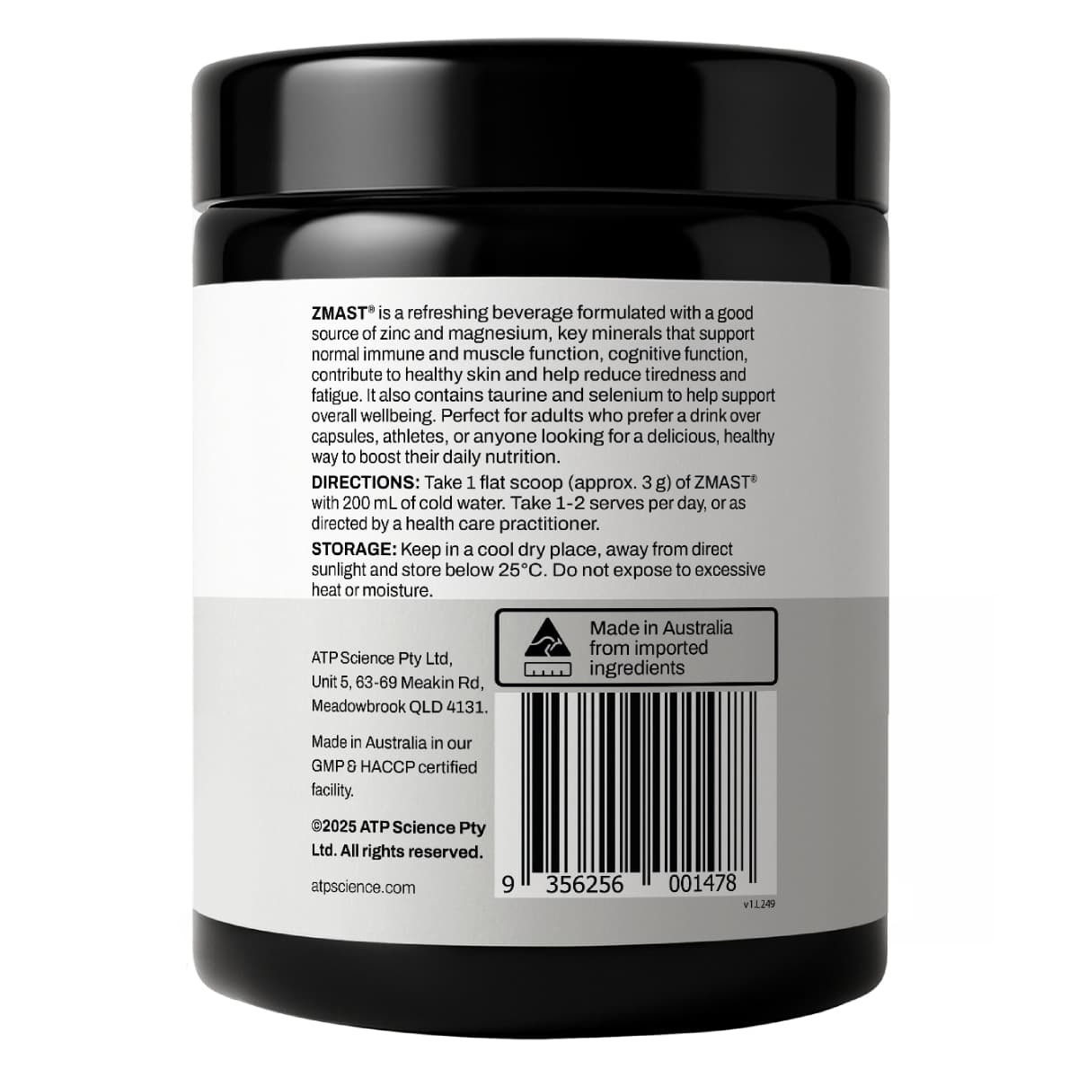 Thumbnail ATP Science Zmast Grape 135g