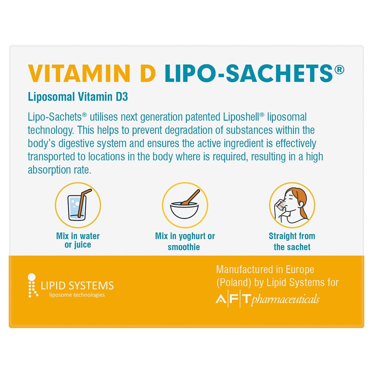 Thumbnail Lipo-Sachet Vitamin D Melon Liquid Sachets 30 x 5g