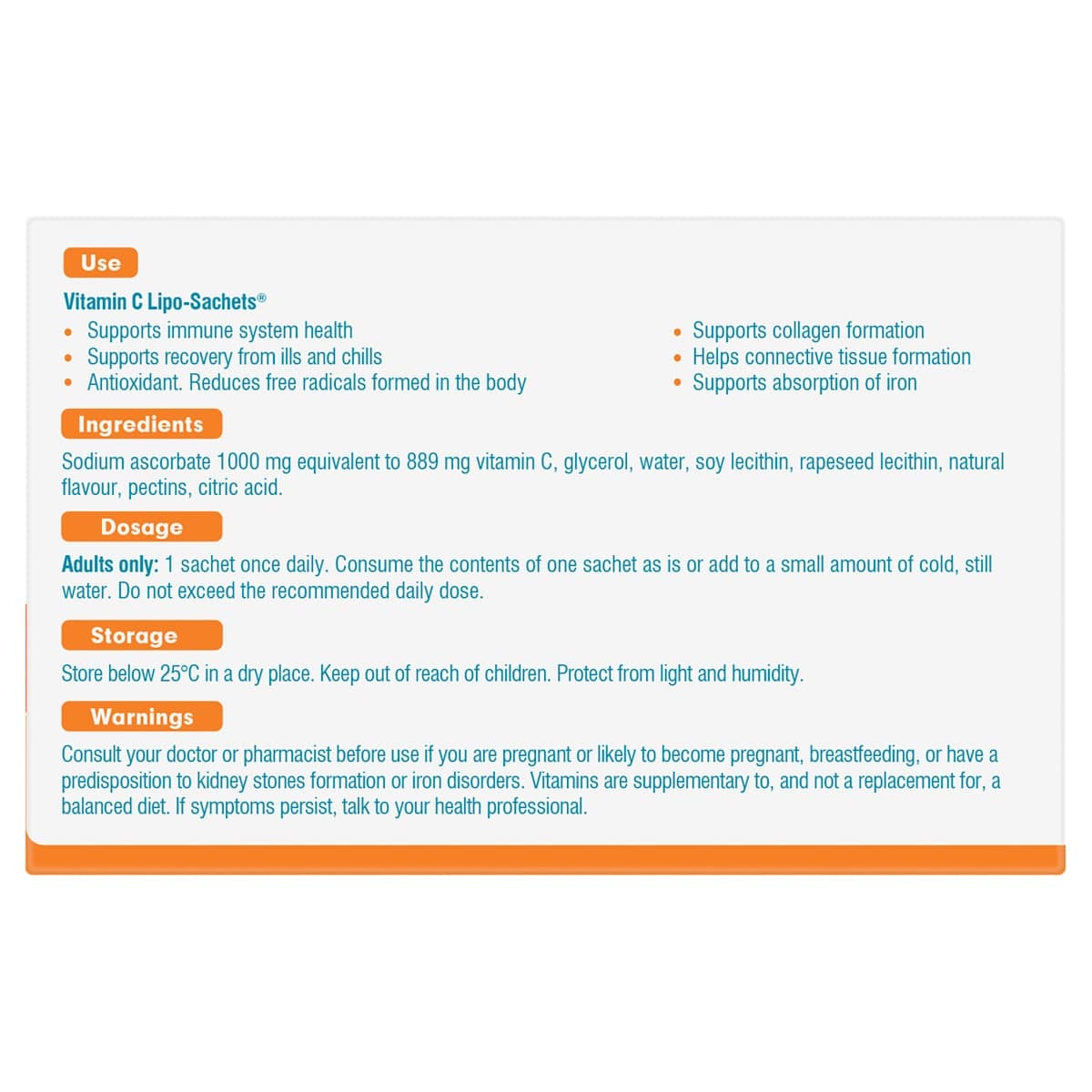 Thumbnail Lipo-Sachet Vitamin C Original Liquid Sachets 30 x 5g