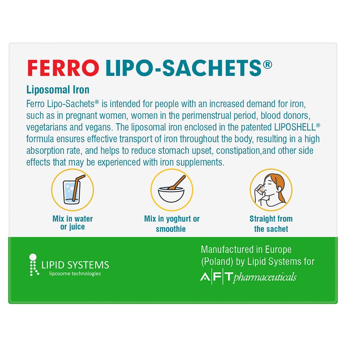 Thumbnail Lipo-Sachet Ferro Strawberry Liquid Sachets 30 x 5g