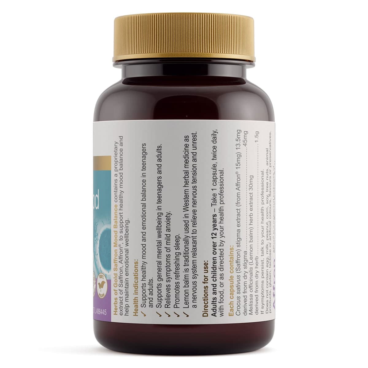 Thumbnail Herbs of Gold Saffron Mood Balance 60 Capsules