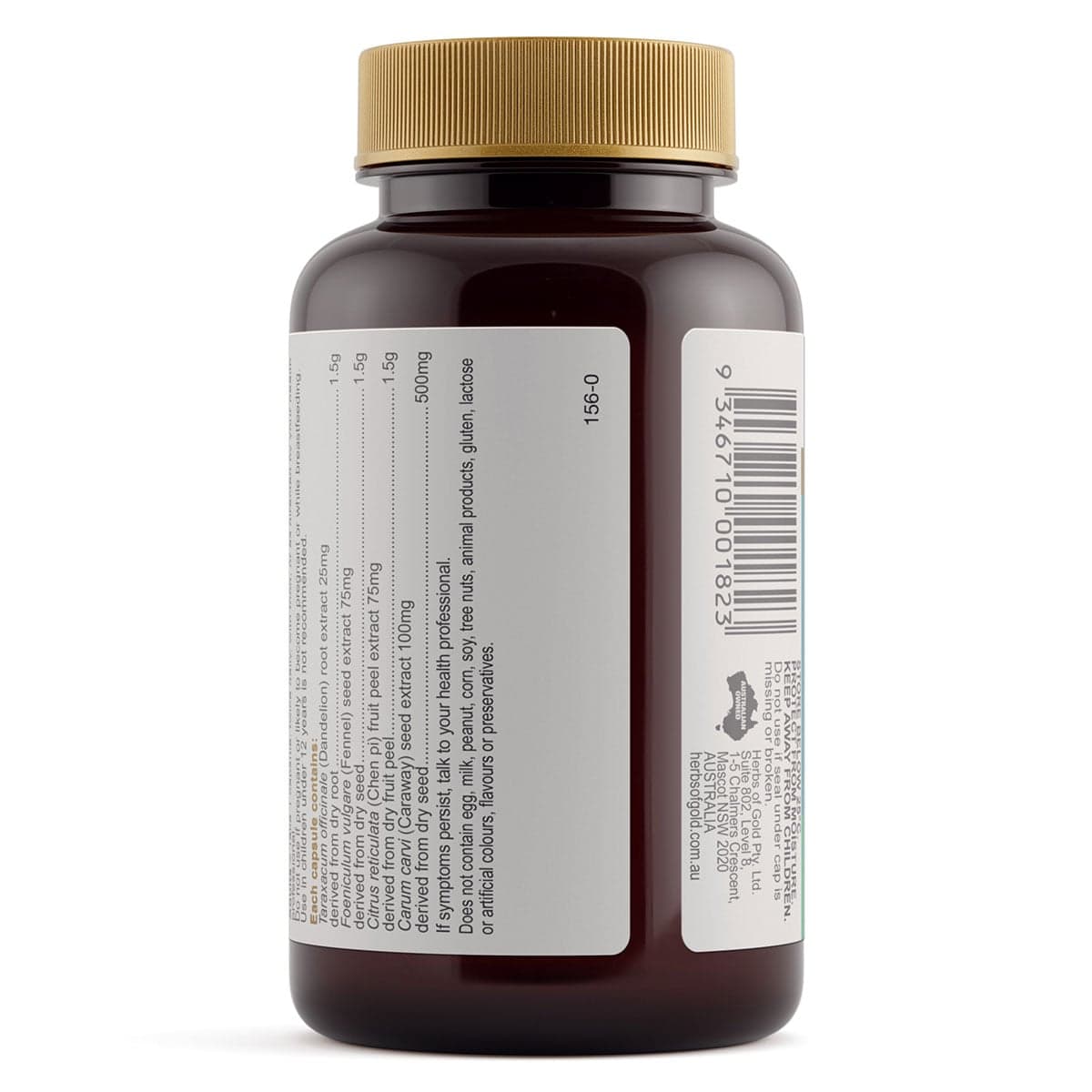 Thumbnail Herbs of Gold Bloating Relief Complex 60 Capsules