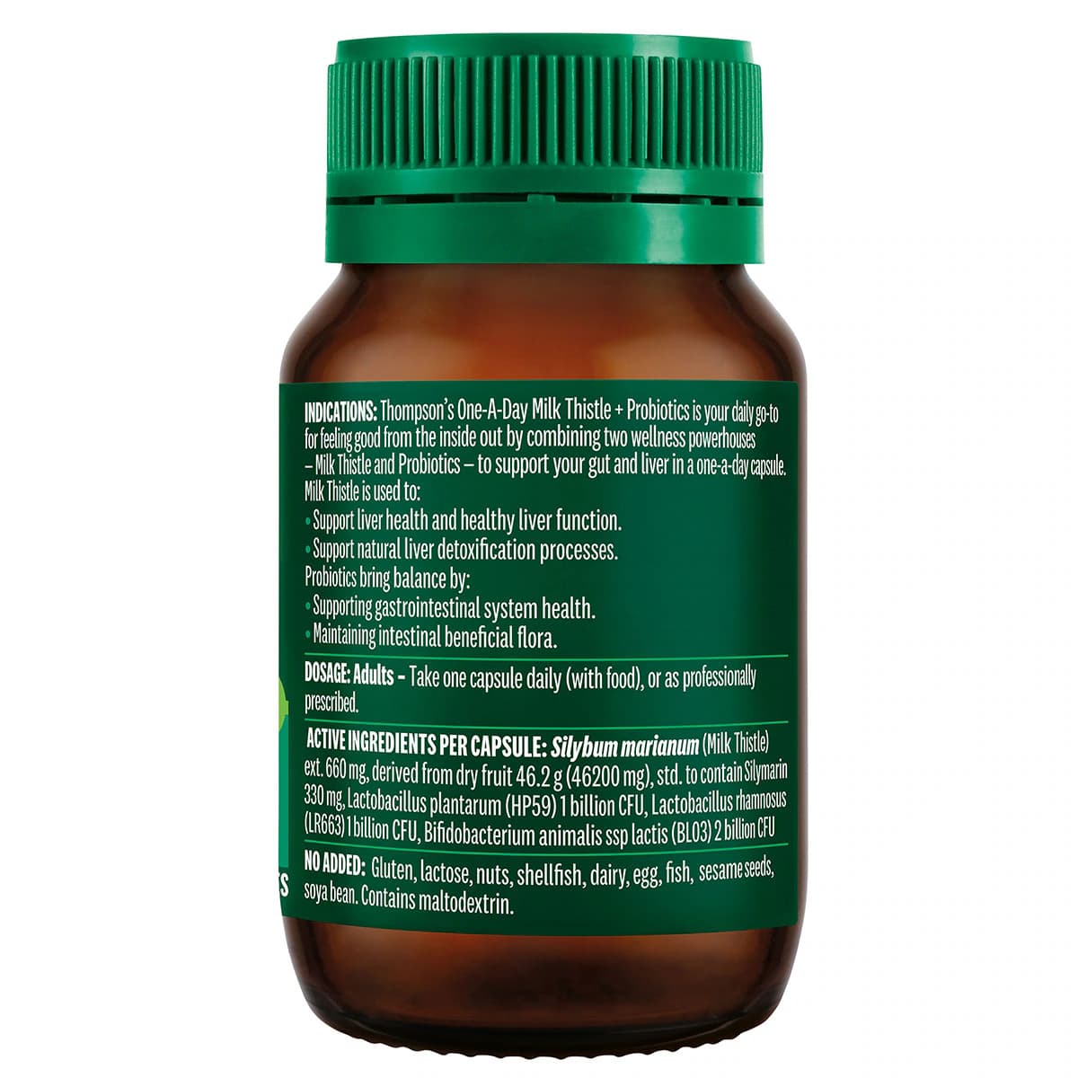 Thumbnail Thompson's One-A-Day Milk Thistle + Probiotic 30 Capsules