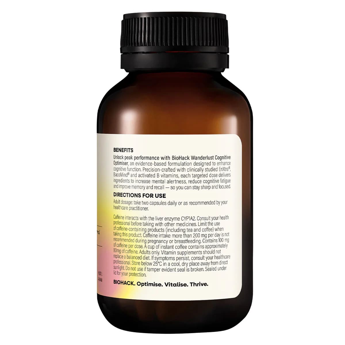 Thumbnail BioHack Wanderlust Cognitive Optimiser 60 Capsules