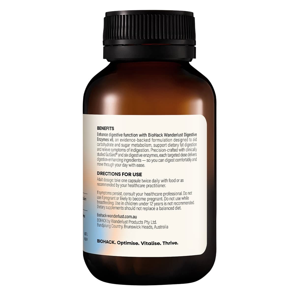 Thumbnail BioHack Wanderlust Digestive Enzymes x6 60 Capsules