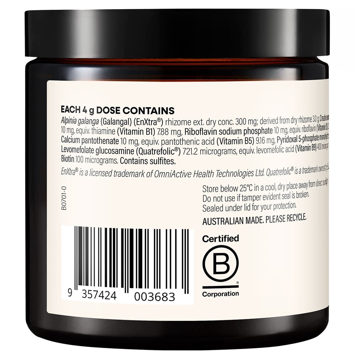 Thumbnail BioHack Wanderlust Energy Optimiser Powder 120g
