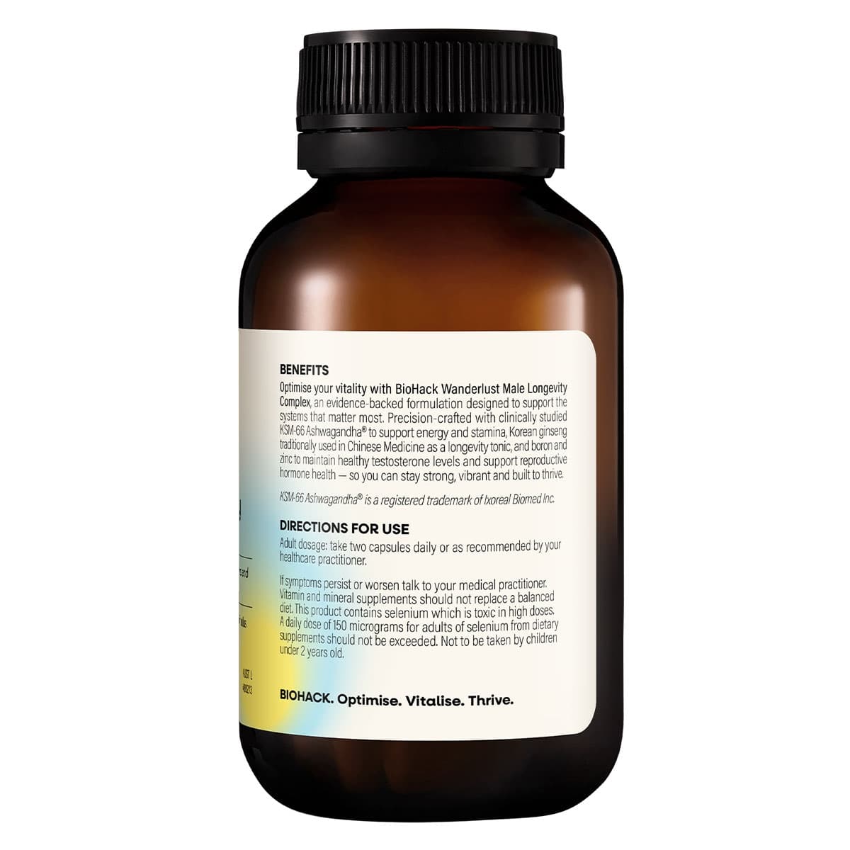 Thumbnail BioHack Wanderlust Male Longevity Complex 60 Capsules