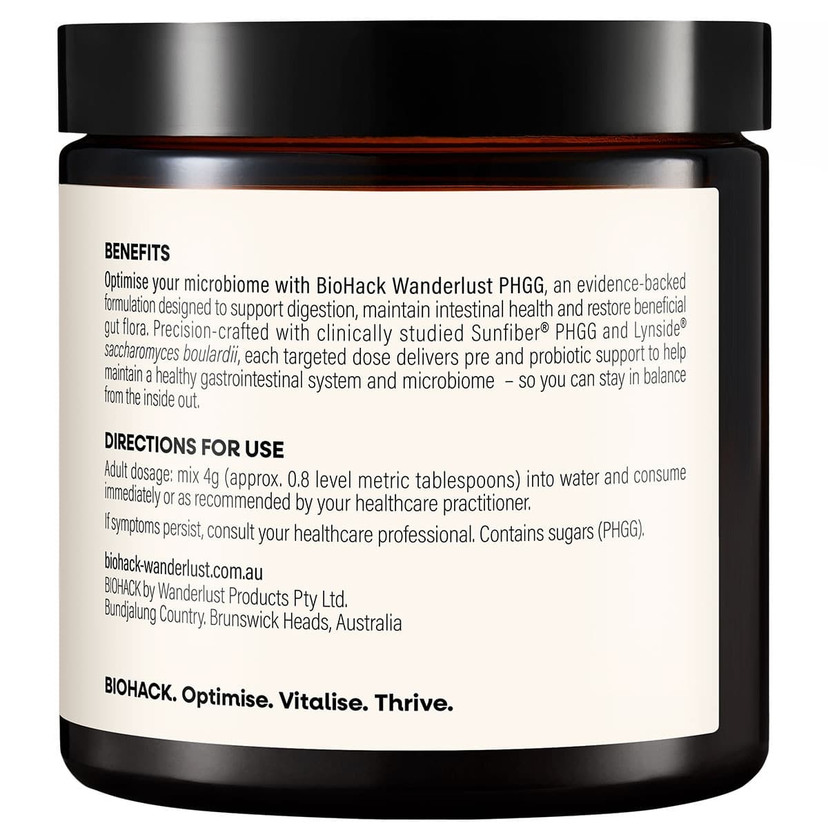 Thumbnail BioHack Wanderlust PHGG Powder 120g