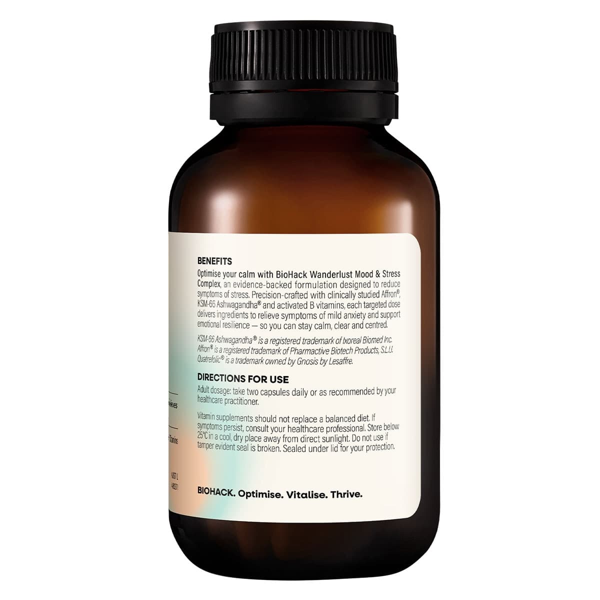 Thumbnail BioHack Wanderlust Mood & Stress Complex 60 Capsules