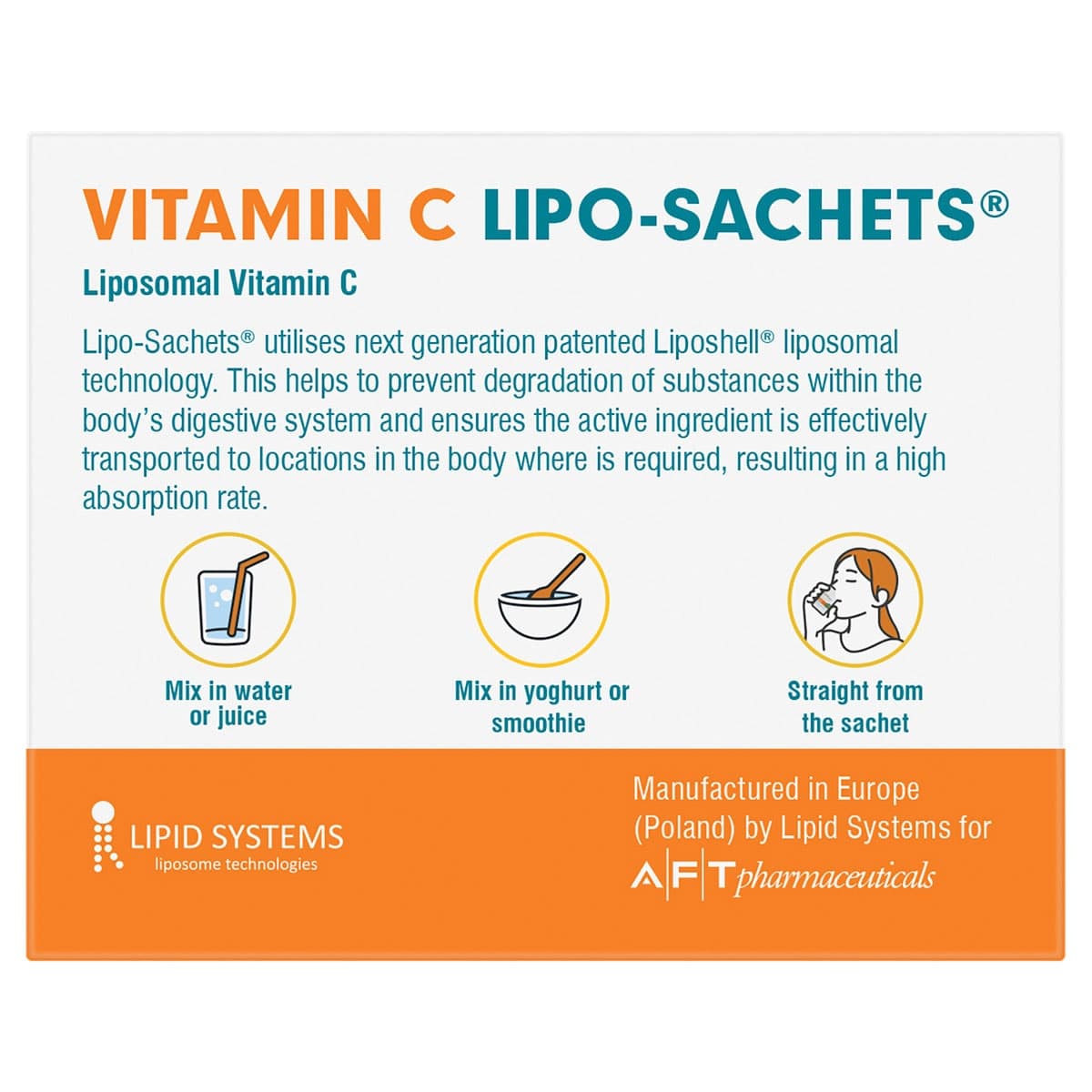 Thumbnail Lipo-Sachet Kids Vitamin C 500mg Blackcurrant Liquid Sachets 30 x 5g