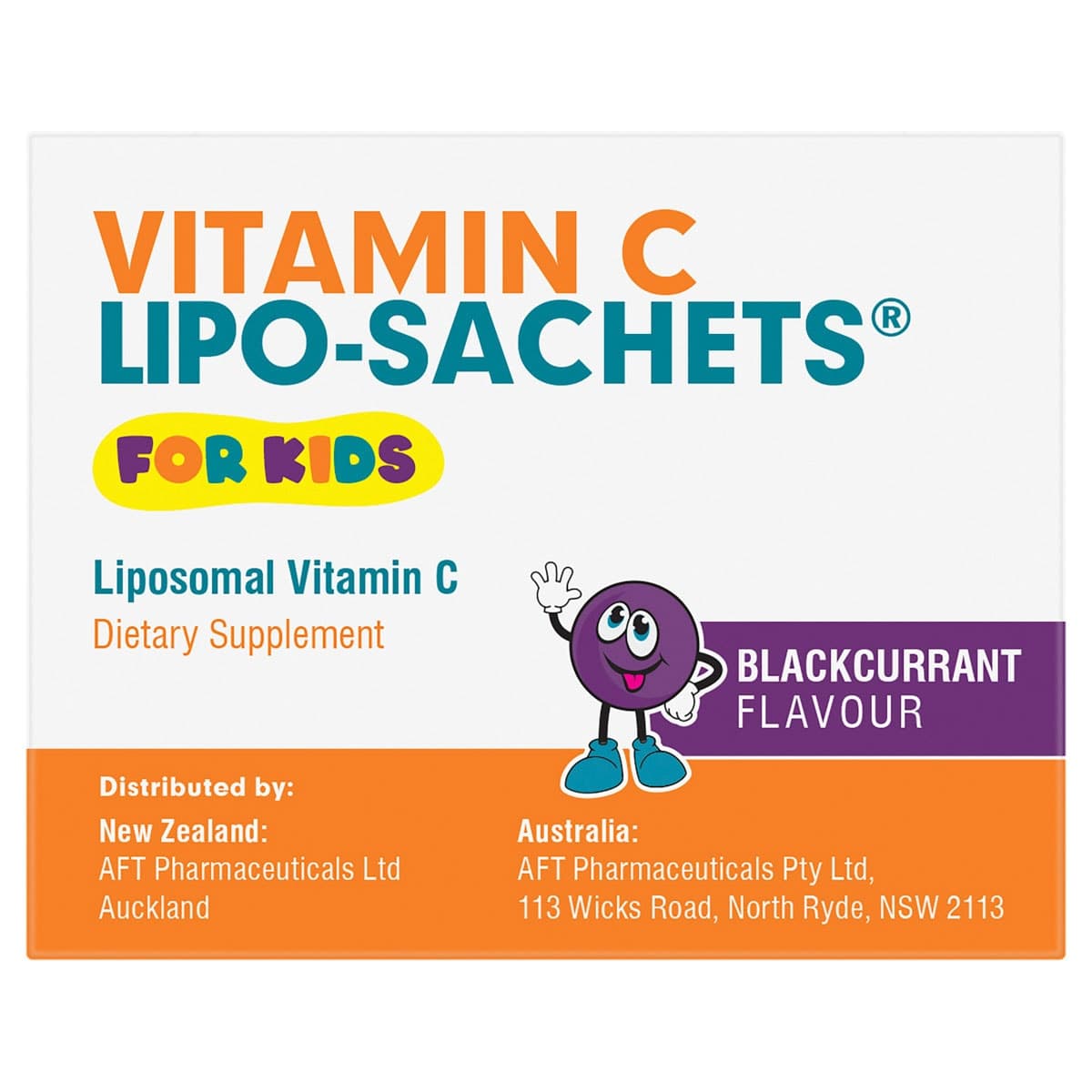 Thumbnail Lipo-Sachet Kids Vitamin C 500mg Blackcurrant Liquid Sachets 30 x 5g