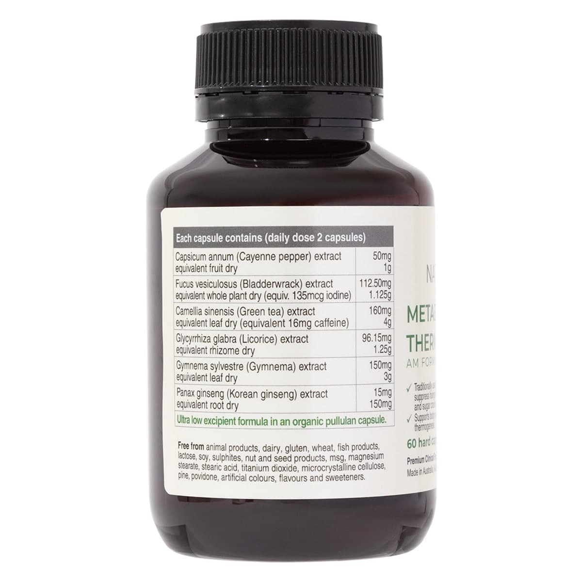 Thumbnail NaturoBest Metabolism & Thermogenic AM Formula 60 Capsules