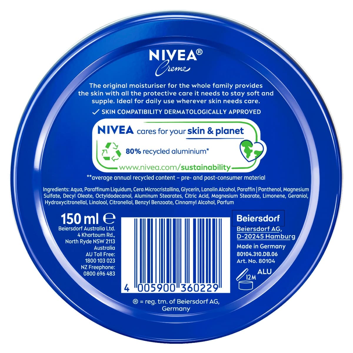 Thumbnail Nivea Creme Tin 150ml
