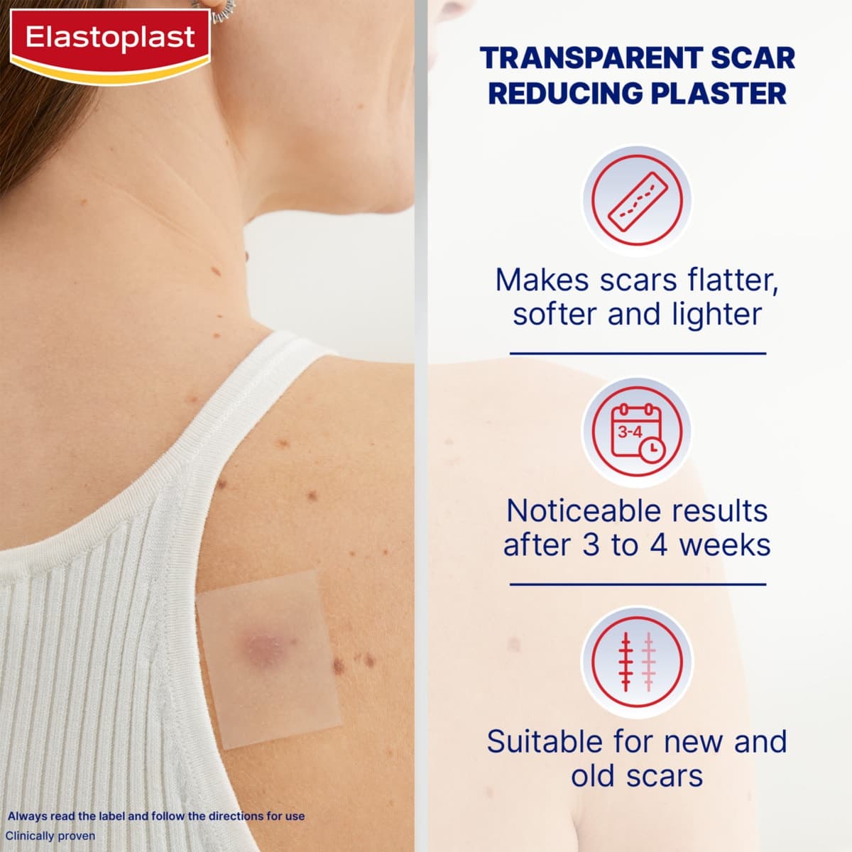 Thumbnail Elastoplast Scar Reducer Patches 21 Pack