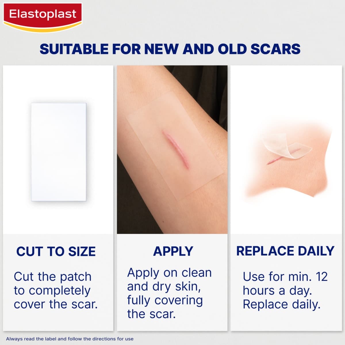 Thumbnail Elastoplast Scar Reducer Patches 21 Pack