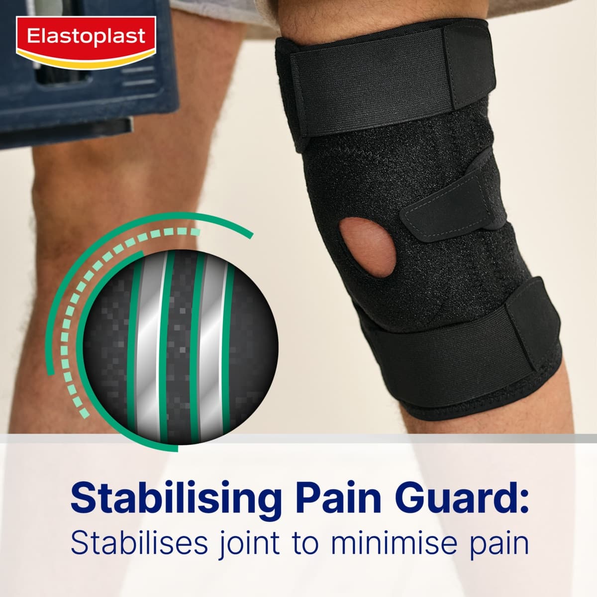 Thumbnail Elastoplast Sport Adjustable Knee Stabiliser One Size 1 Pack