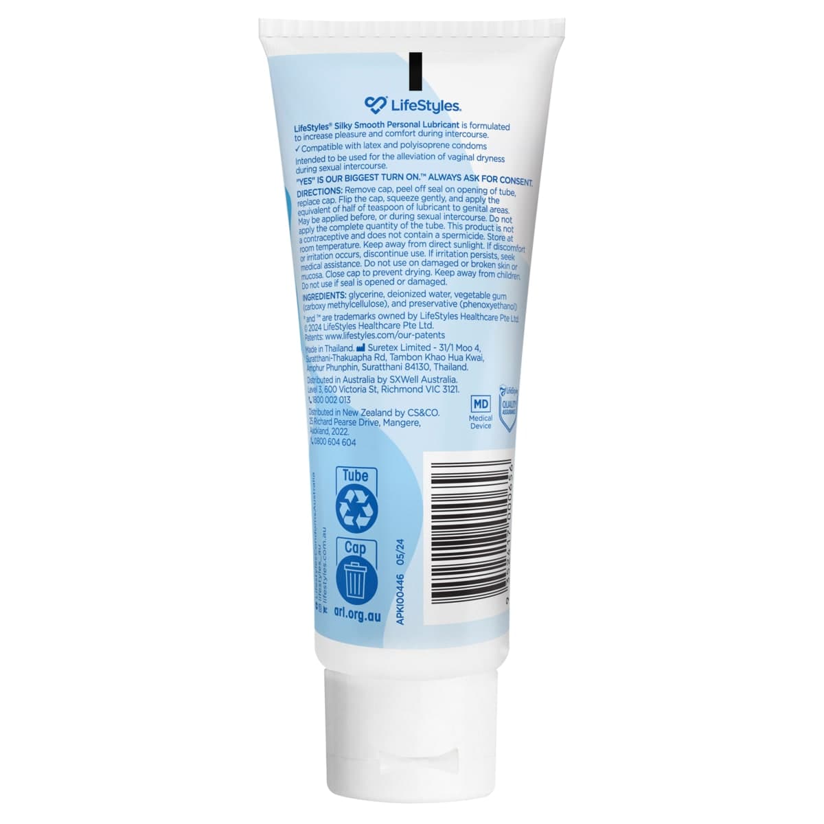 Thumbnail LifeStyles Silky Smooth Water Based Lubricant 100g