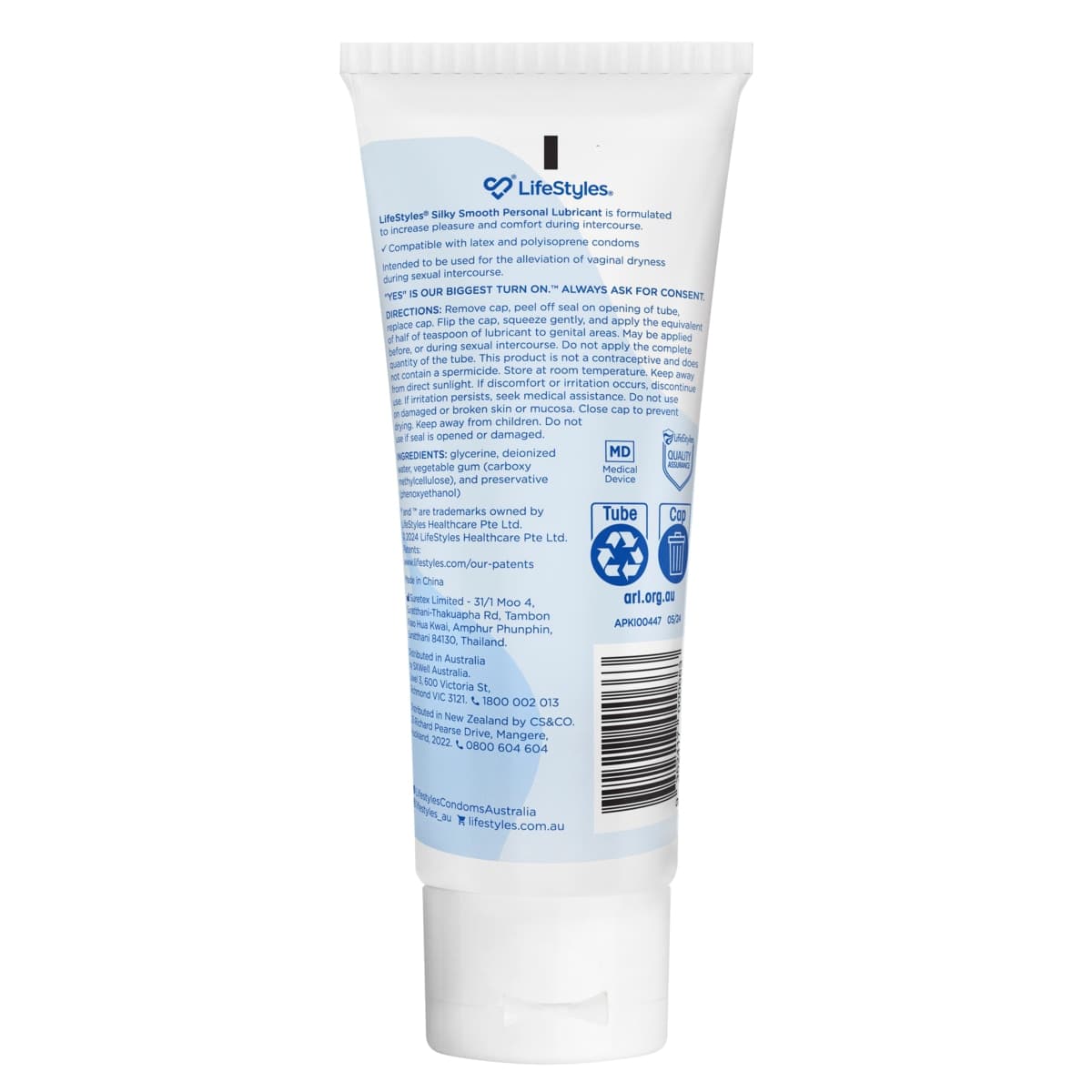 Thumbnail LifeStyles Silky Smooth Water Based Lubricant 200g
