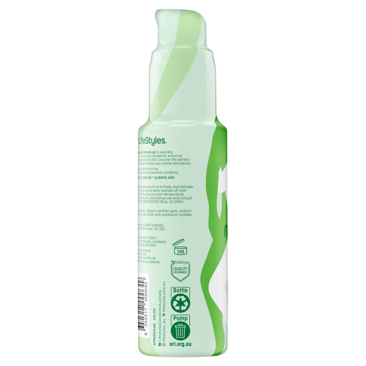 Thumbnail LifeStyles Ultra Natural Water Based Intimate Gel 100ml