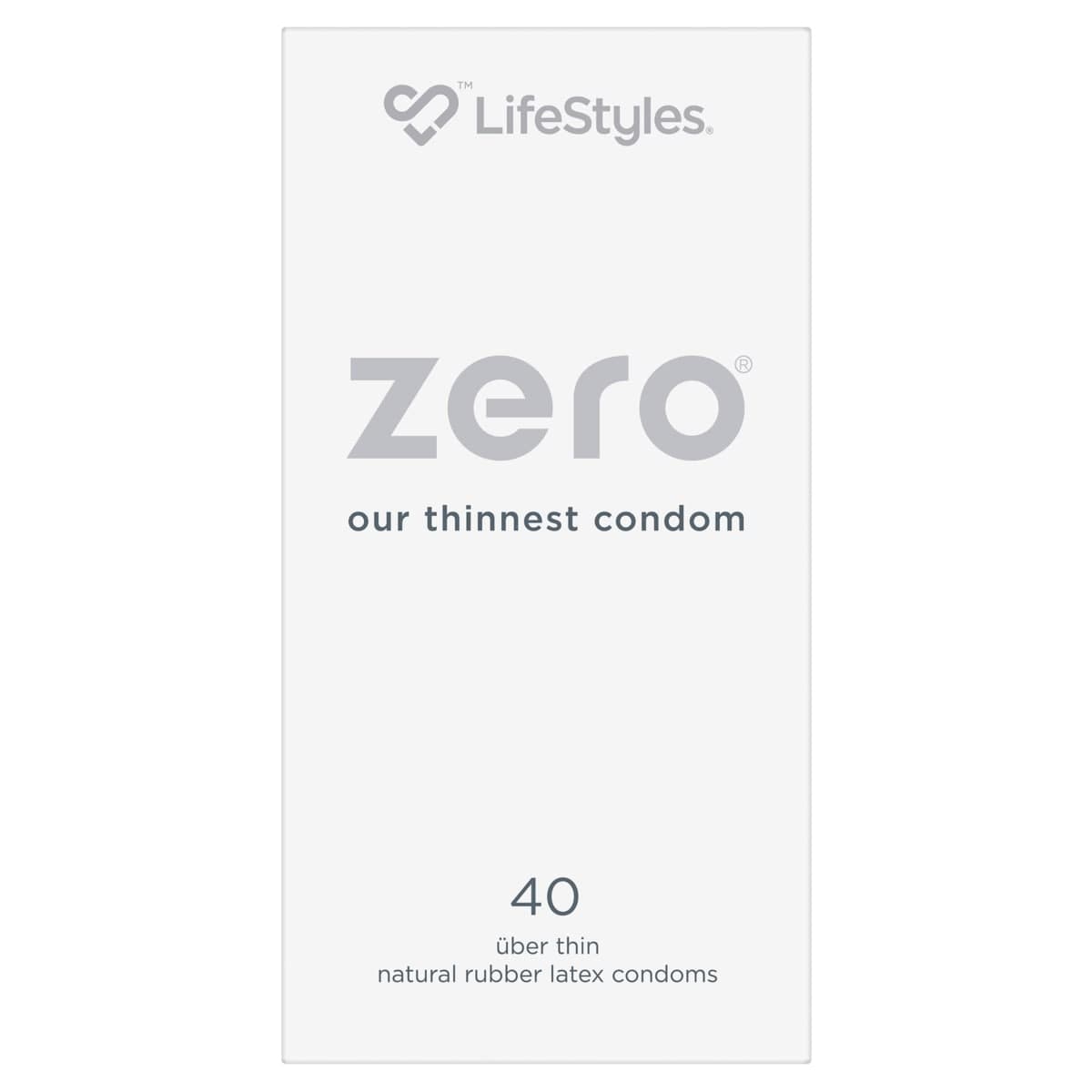 Thumbnail LifeStyles Zero Uber Thin Condoms 40 Pack