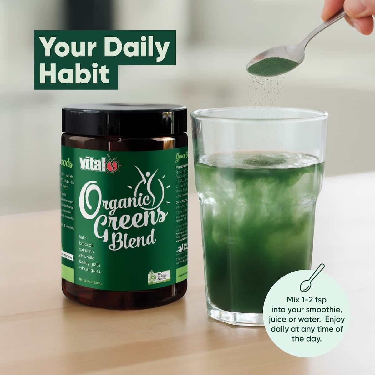 Thumbnail Vital Organic Greens Powder 200g