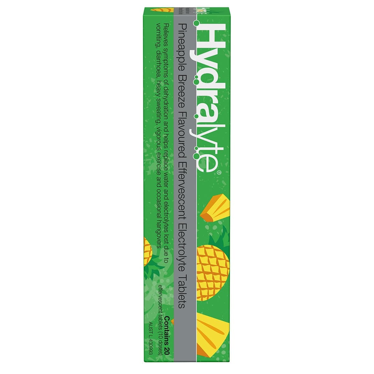 Thumbnail Hydralyte Effervescent Electrolyte Tablets Pineapple 20 Pack